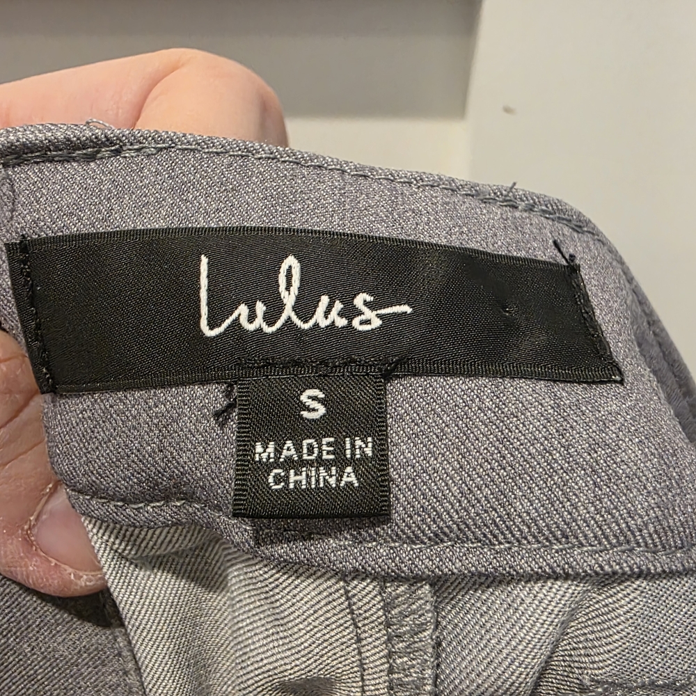 Lulus Womens Gray Dress Professional Pants Size Sm Normcore Chic Classy Academia - Picture 7 of 9